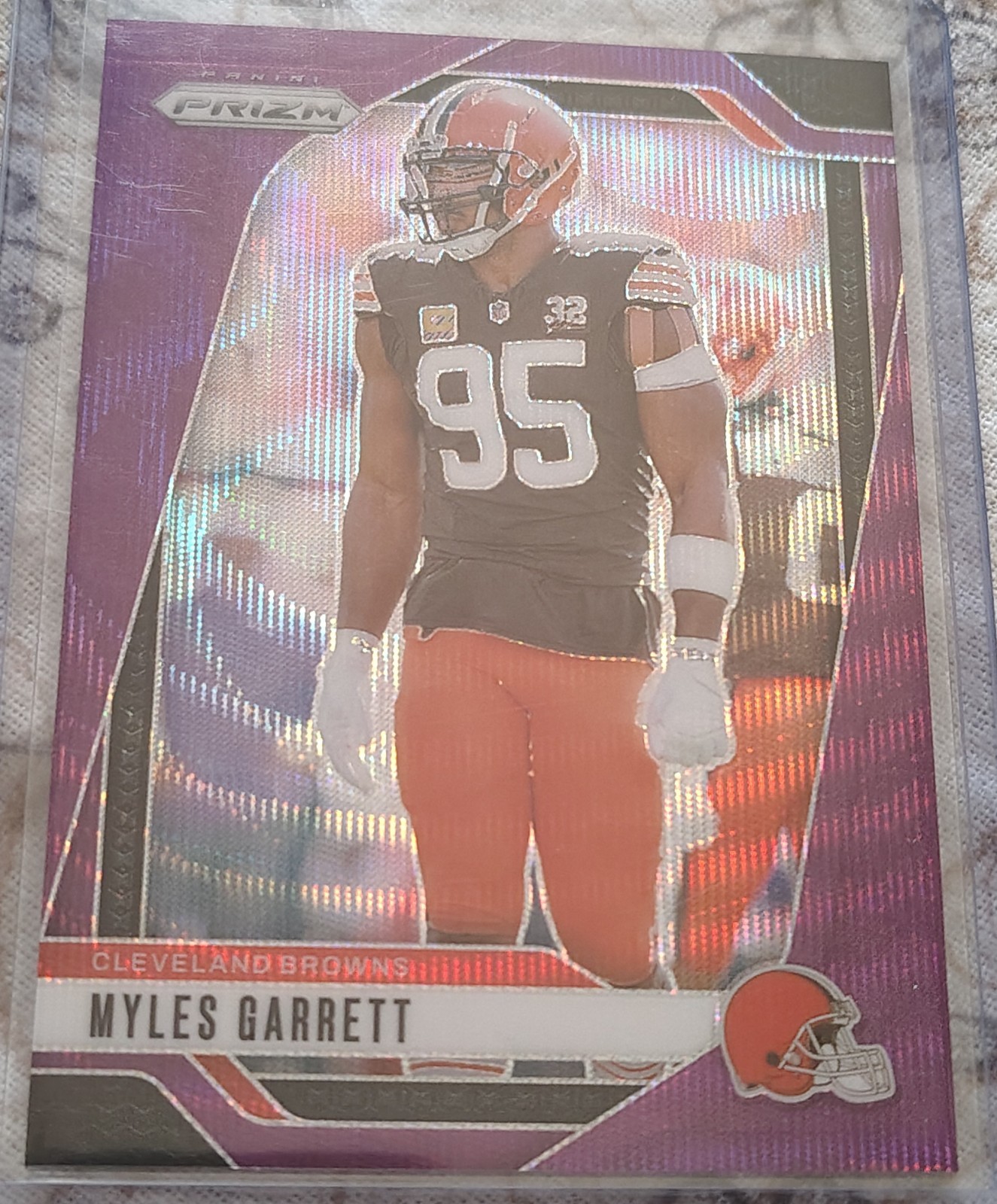 2024 Panini Prizm - Purple Wave Prizm #69 Myles Garrett 97/99