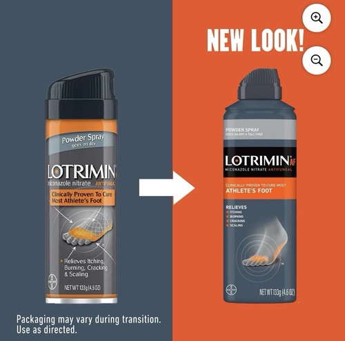 Lotrimin Antimykotisches Fußspray• Talkumfrei• 2er Pack• 4,6 Unzen pro Flasche• Ablaufdatum 12/25 - Bild 2 von 6