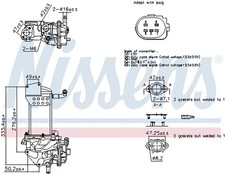 NISSENS AGR Ventil ** FIRST FIT ** 98359 Stahl für VW AMAROK 2HA 2HB S1B S6B S7A