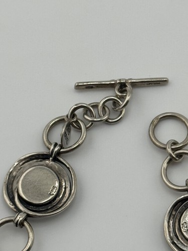 Or Paz Israel Sterling Silver 925 Druzy Drusy Quartz Bracelet Toggle Clasp - Picture 8 of 14