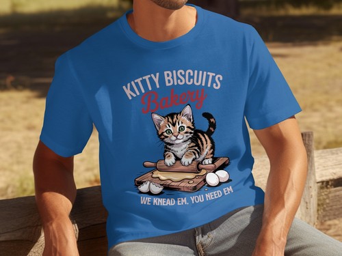 Camiseta de panadería Kitty Biscuits, linda camiseta gráfica para amasar gatos para amantes de los gatos - Imagen 14 de 16