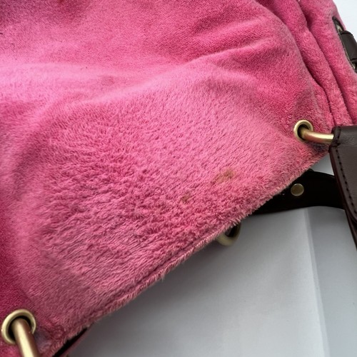 Juicy Couture Handtasche Y2K rosa Frottee Tasche Anhänger Kirschen Hangtag & Geldbörse - Bild 10 von 16