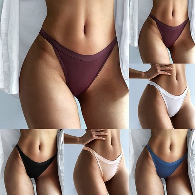 Culotte femme vêtements de nuit confort coton G-String soie glacée sans coutur