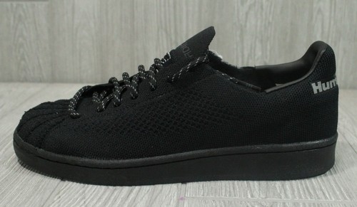 Adidas Pharrell Williams schwarz Superstar Prime Knit Herren Größe 10 NEU schneller Versand - Bild 2 von 10