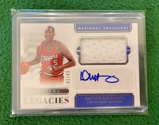2018-19 National Treasures signature DANNY MANNING Game Worn Patch AUTO /49
