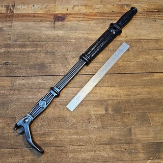 Antique Nail Puller • Retractable BRIDGEPORT TOOL "Sure Grip" 56 Woodworking ☆US