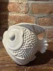 McCoy Pottery Planter Puffer Fish Vintage 1930's Ivory USA