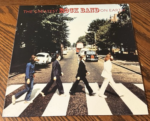 The Beatles Abbey Road The Rock Band Mix Blue Vinyl Record Rare - Foto 2 di 6