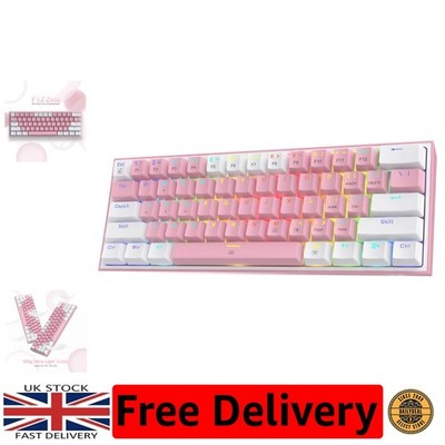 61-Tasten Moderne RGB Kabelgebunden Gaming Tastatur mit Einstellbaren Funktionen & Pro Unterstützung