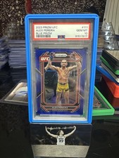 2023 Panini Prizm UFC - Alex Pereira #111 Blue Prizm /175 (RC) PSA 10, CHAMP 📈