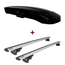 Dachbox Thule Vector Alpine + Dachträger Thule für Peugeot 206 Break SW 2E/K neu