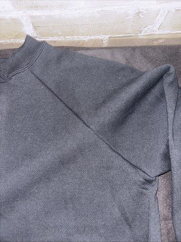 Vintage Deadstock Hanes geräumige Passform schwarz schlicht Rundhalsausschnitt Sweatshirt Medium mit Etikett - Bild 16 von 19