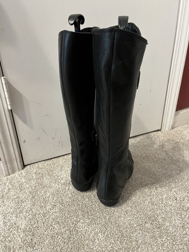 AEROSOLES, DAMENSTIEFEL 9 M VERLÄNGERTER WADENREISSVERSCHLUSS, SCHWARZ LEDER HOHER REITSTIL - Bild 5 von 9