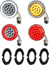 1157 LED Turn Signals Front Rear Turn Signal Diode Bulbs Compatible with Harley