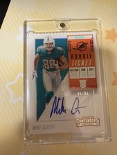 2018 Panini Cntenders Rookie Tickets Mike Gesicki Miami Dolphins Auto /86 #116