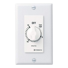 INTERMATIC FD15MWC Spring-Wound Timer, White, 277V AC 38D056