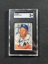 1952 Bowman #101 Mickey Mantle SGC 3 VG Yankees HOF GREAT COLOR & Clarity