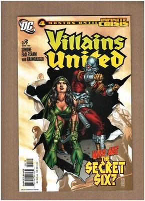 Villains United #2 DC Comics 2005 Gail Simone DEADSHOT SECRET SIX VF+ 8.5