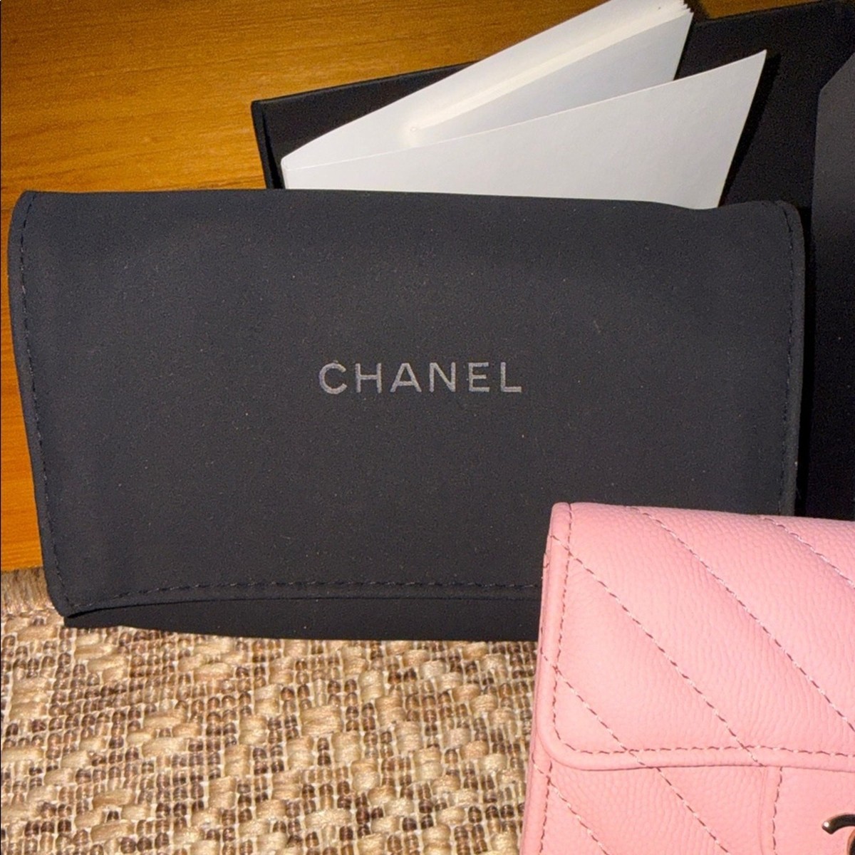 CHANEL Pink Quilted Caviar Leather Mini Wallet with CC Turnlock | eBay