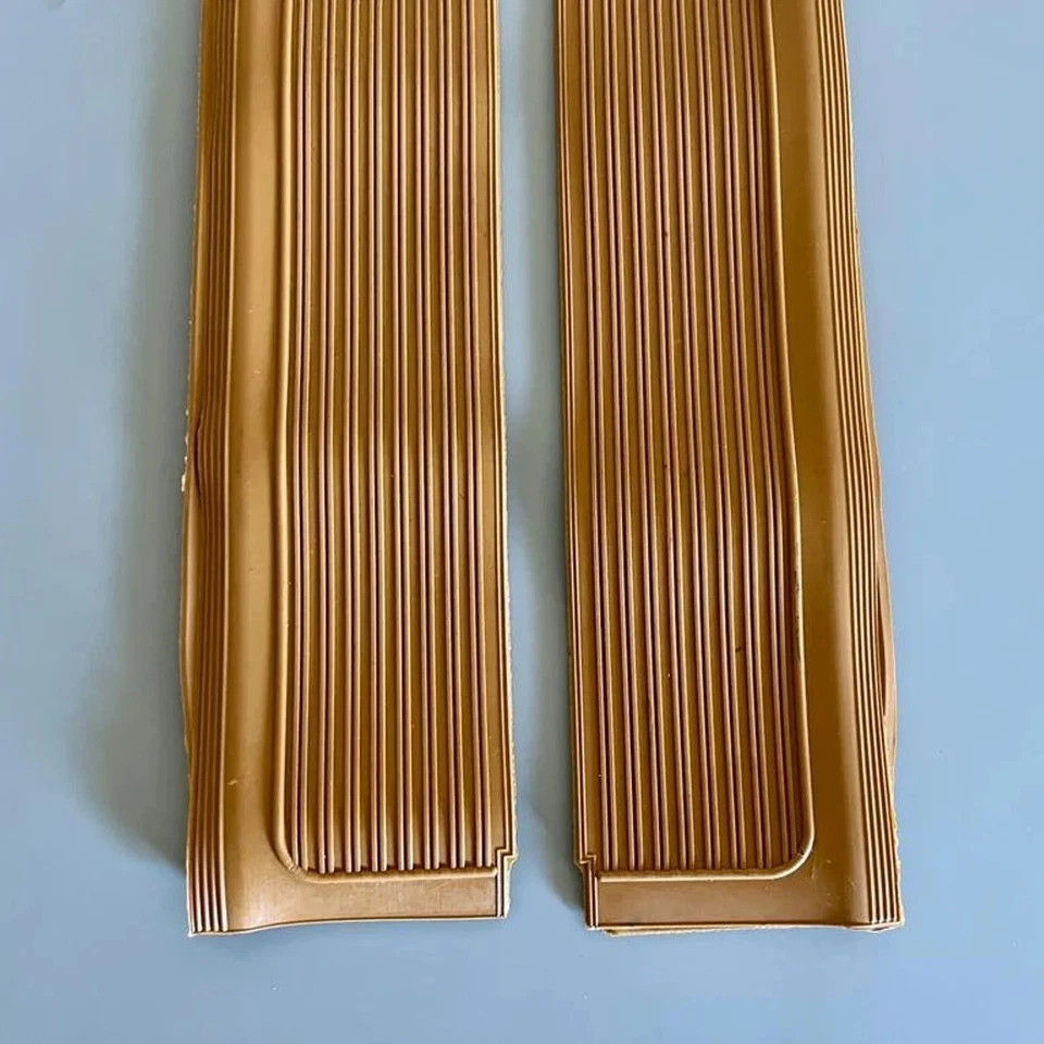 For Mercedes-Benz R107 SL-SLC KLASSE Pair Rubber Door Sill Mats Protect Palomino - image 3 of 4