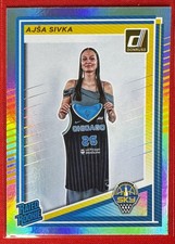 2025 Panini Donruss WNBA - Rated Rookie Ajsa Sivka #93 Holo (RC)