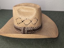 Tall Straw Western hat By Bailey Sz 7 Bailey U-Rollit