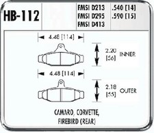 Hawk HB112F.540 HPS Performance Brake Pads
