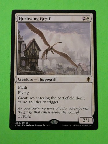 Hushwing Gryff C16 - Magic The Gathering MTG Collectible Card game RARE - Picture 1 of 2