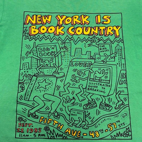 Camiseta de graffiti UNIQLO Keith Haring NY is Book Country 1985 - Imagen 3 de 5