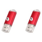 2X USB 2.0 Flash Memory Stick Stick Speicher Thumb Farbe: Rot Kapazität: 518861