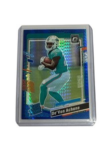 2023 Panini Donruss Optic - Rated Rookie De'Von Achane #269 Blue Hyper Prizm