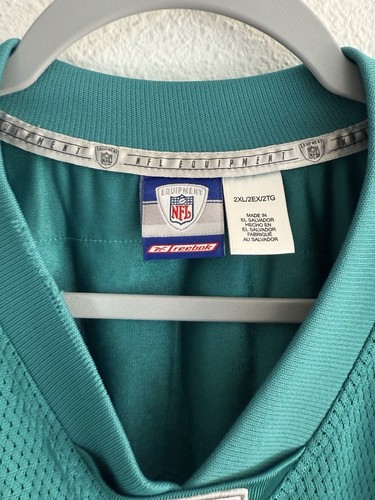 VINTAGE Adidas Miami Dolphins Jersey Mens 2XL Teal Zach Thomas NFL Football - Picture 6 of 9