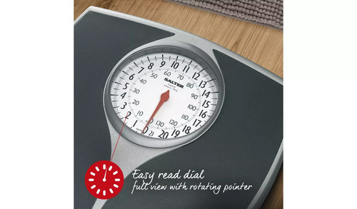 Salter Mechanical Bathroom Scales -black - Picture 3 of 3