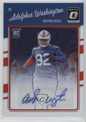 2016 Donruss Optic Signatures /150 Adolphus Washington #102 Rookie Auto RC - Picture 1 of 3