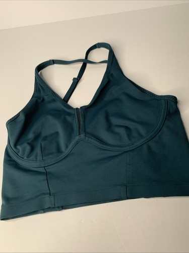 Lululemon Women’s Bonded Longline Bra Dark Teal Green No Size Dot No Pads W28225 - Picture 4 of 11