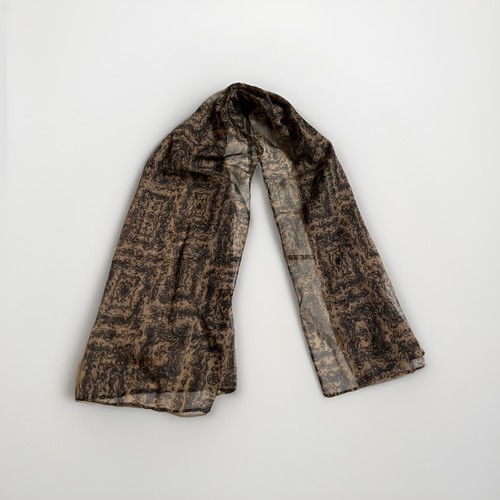 Faux Fur Tie-Dye Grey Fashion Scarves & 2 Light Scarf  Lot Of 3 - Picture 4 of 5