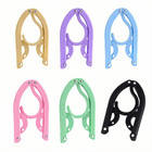 6 Pack Foldable Clothes Hangers for Travel - Portable, No Slip & Windproof Desig