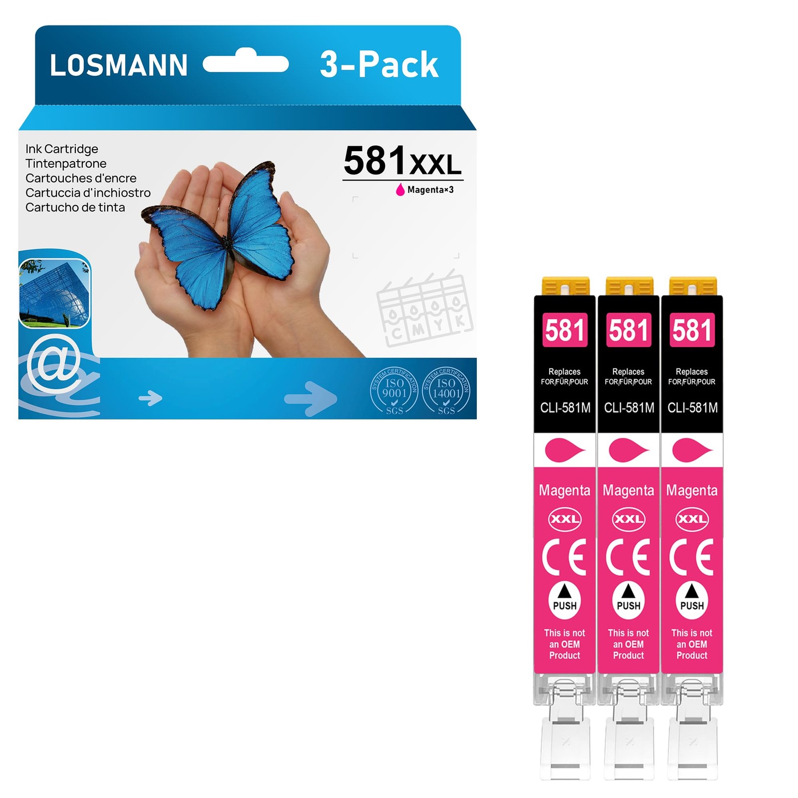 CLI-581 XXL M magenta pour imprimer vos photos de famille à la maison sur Pixma