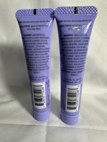 2x TATCHA The Rice Wash Soft Cream Cleanser 0.5oz / 15ml Each Mini’s ~New~ - Picture 2 of 2