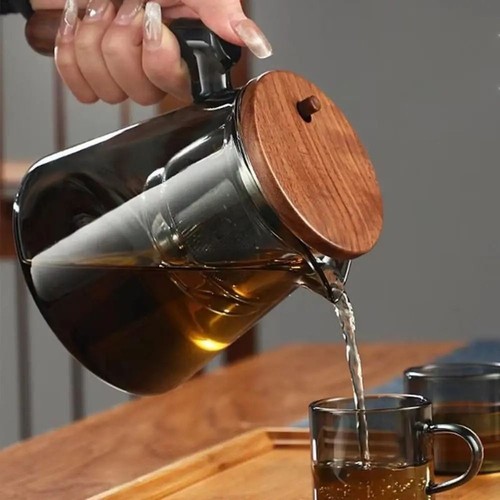 Large Capacity Separation Teapot Glass Automatic Tea Pot Home Use - Picture 8 of 11