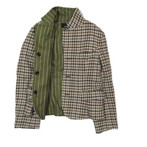 Ensemble jupe réversible à carreaux acheter en laine et veste sur mesure COMME des GARCONS M occasion