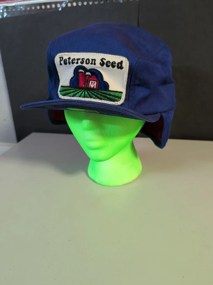 Sombrero ajustado Peterson Seed vintage marca K EE. UU. talla 7 3/8 orejeras (H16) Foto 3 de 4