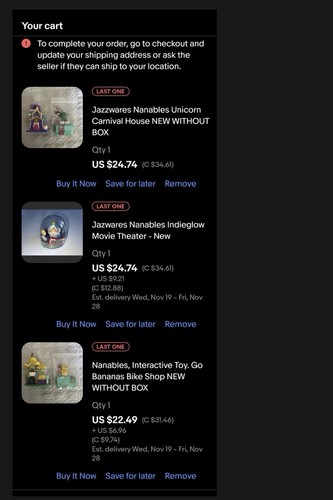 Jazzwares Nanables RESERVIERT LOT OF 3