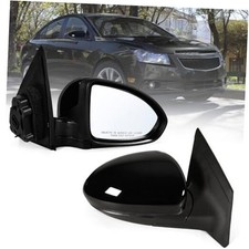 Passenger Side Mirror Fits 2011-2015 Chevy Cruze Sedan/Hatchback Right Black