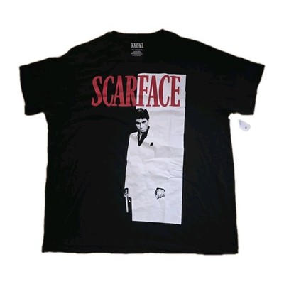 NWT SCARFACE Iconic Pacino Gangster Movie Poster Graphic T-Shirt Mens Size 2XL