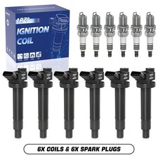 6x Ignition Coil Spark Plug For 2001-2006 Toyota Sienna Avalon Highlander V6 6x Ignition Coil Spark Plug For 2001-2006 Toyota Sienna Avalon Highlander V6