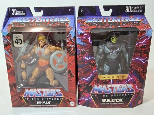 MOTU Masterverse Vintage HE‑MAN + Vintage SKELETOR – Sealed Pair – Free Ship