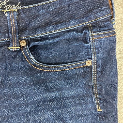 Pantalones de mezclilla elásticos American Eagle Artist para mujer talla 8 azules ajustados recortados - Imagen 4 de 15