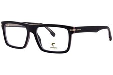 Carrera 344 2M2 Eyeglasses Men's Black/Gold Full Rim Rectangle Shape 55mm