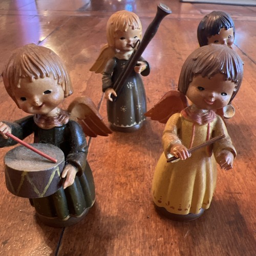 LOTE DE 7 FIGURAS DE ITALIA DE MADERA ANRI FERRANDIZ ANGELS de colección - Imagen 3 de 9